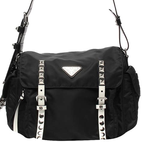 prada b8888 vela|Prada Vela Nylon Messenger Bag .